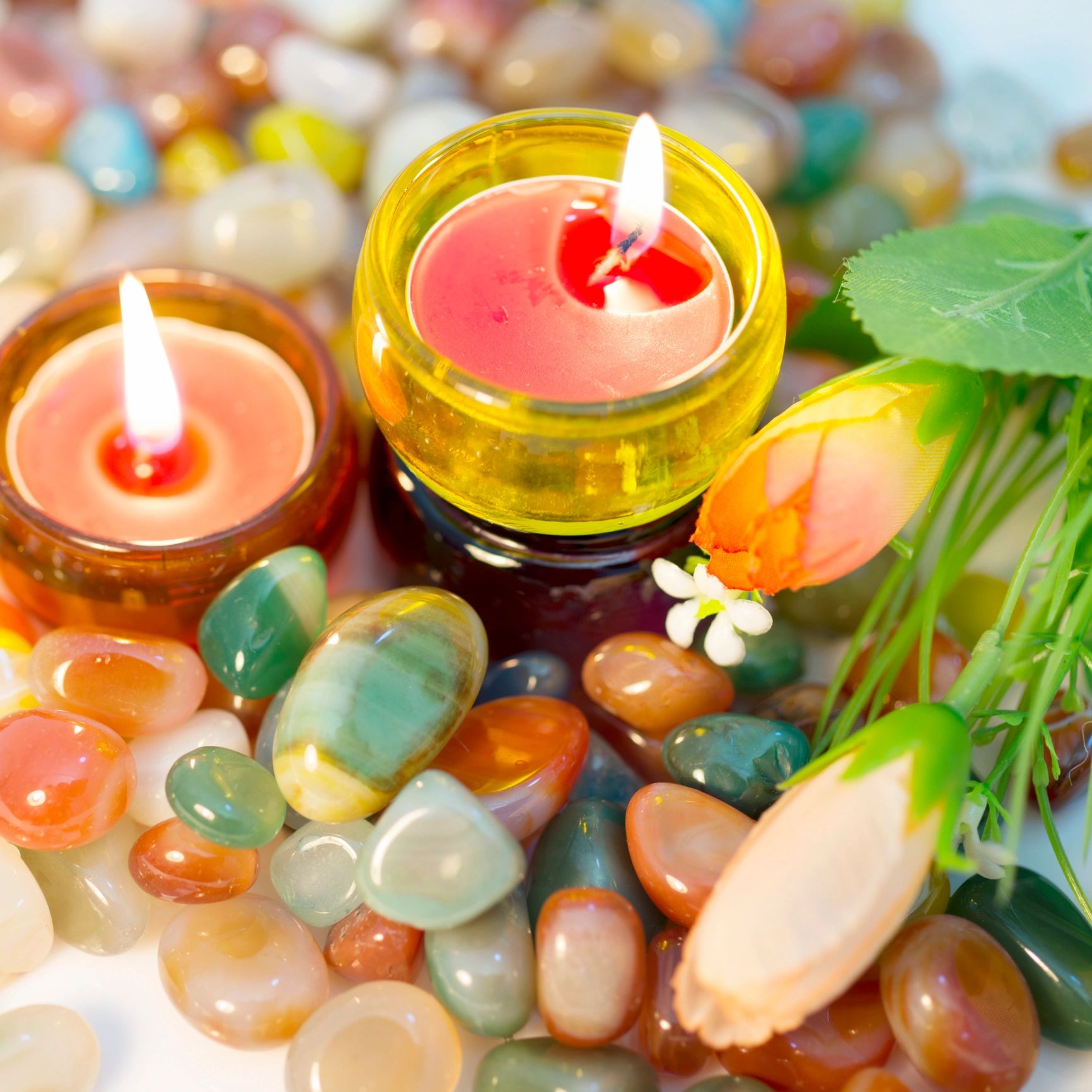 Candlelight spa ambience